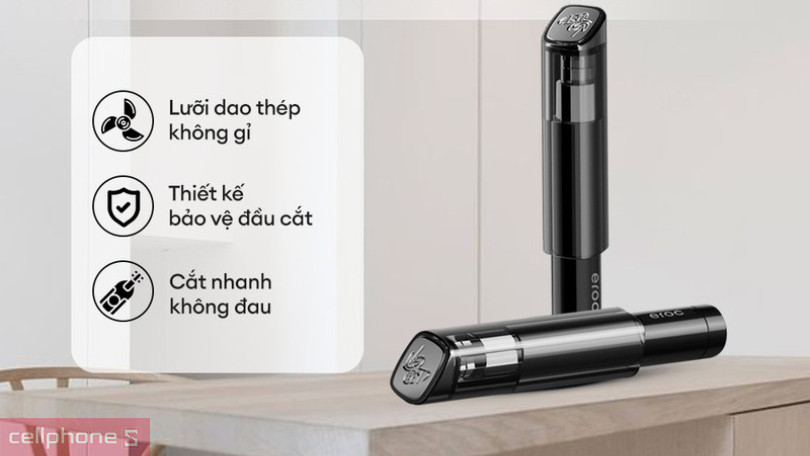 Thiết kế máy tỉa lông mũi Eroc FD01