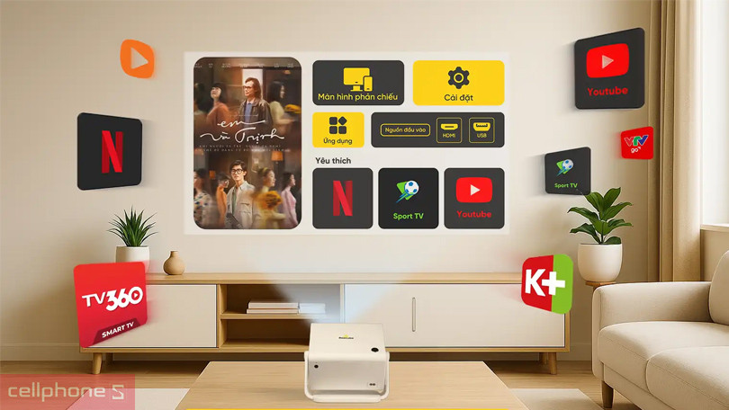 Trợ lý ảo hỗ trợ kèm của máy chiếu Beecube X2 Max Gen 5 Full HD