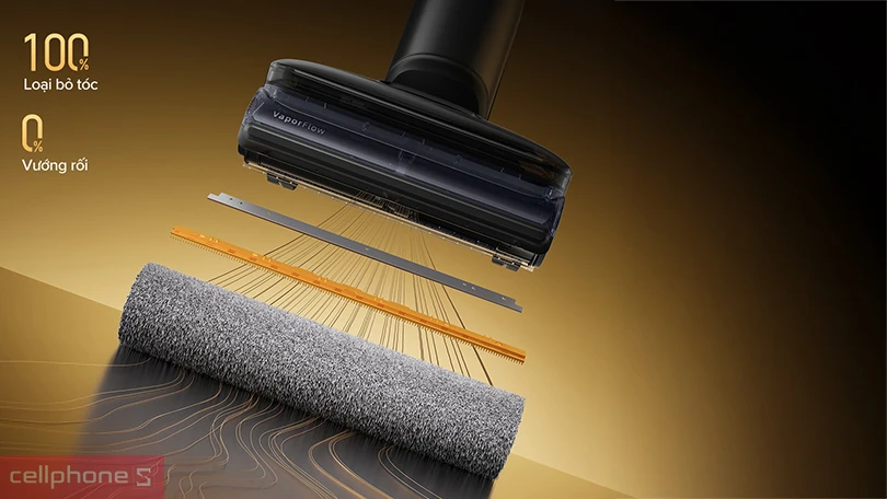 Áp lực mạnh mẽ 33N và nhiệt độ cao, lưới gạt kép chống rối