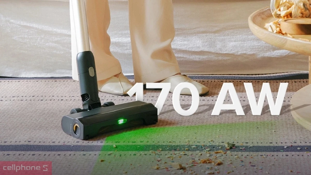 Khả năng làm sạch của máy hút bụi cầm tay Roborock H60 Hub Pro