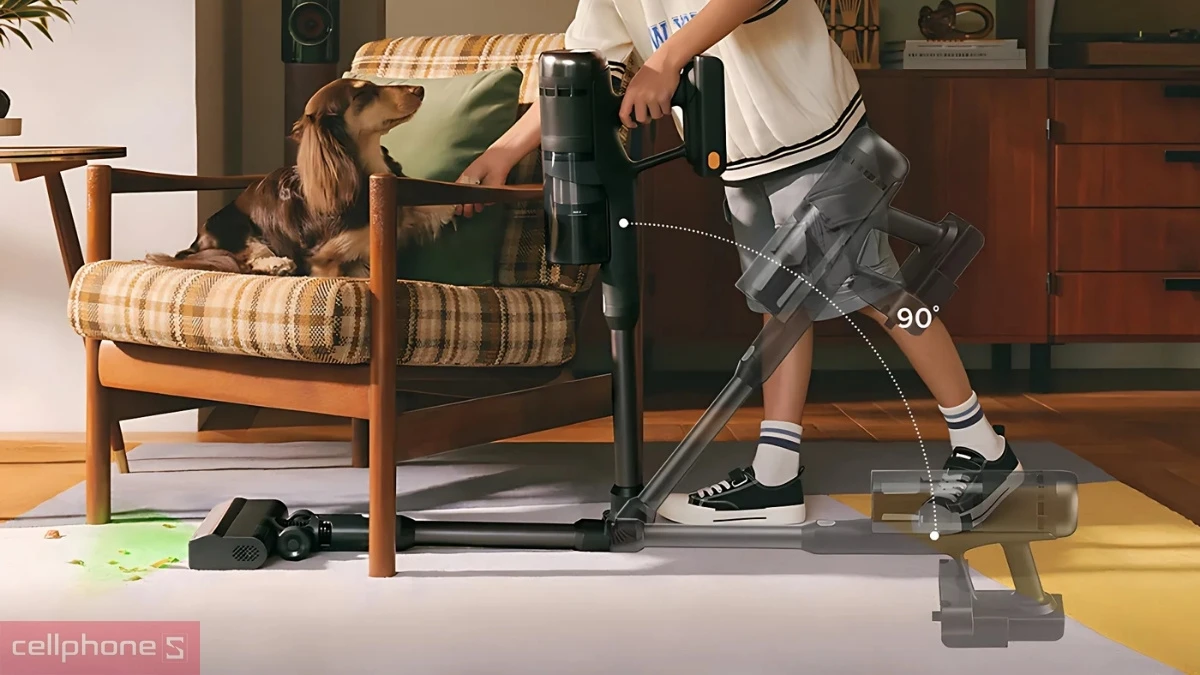 Thiết kế máy hút bụi cầm tay Roborock H60 Ultra