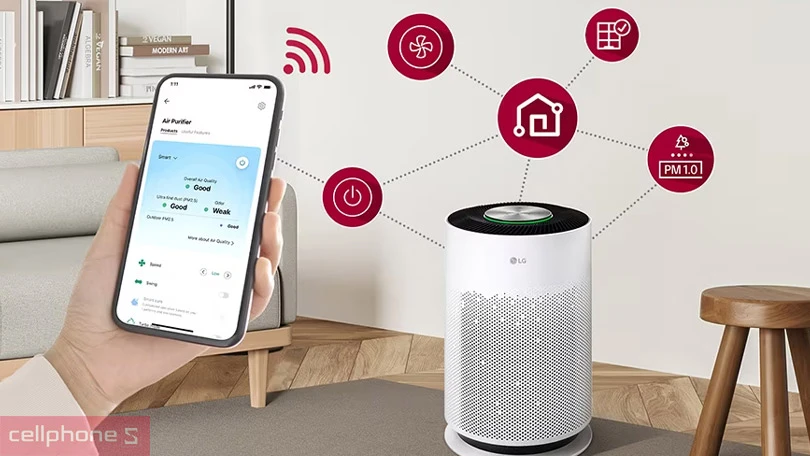 Kết nối máy lọc với ứng dụng LG ThinQ