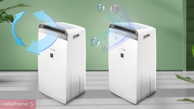 Máy hút ẩm Sharp DW-J20FV-W - Công suất hút ẩm mạnh mẽ và lọc sạch bụi bẩn