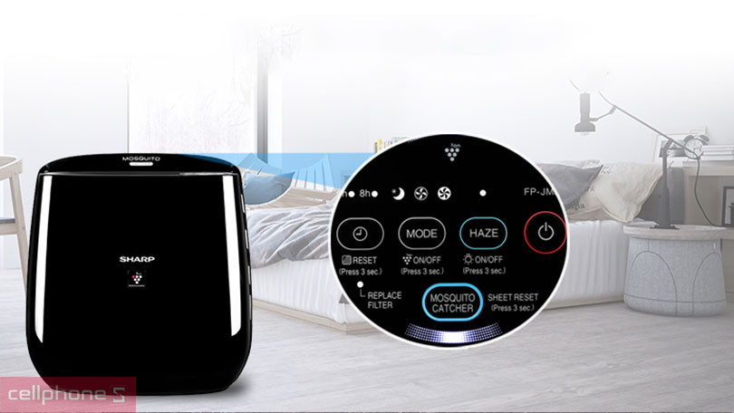 Đánh giá máy lọc không khí và bắt muỗi Sharp FP-JM30V-B