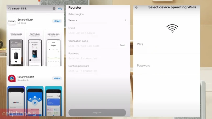 Hướng dẫn kết nối máy lọc không khí với ứng dụng Smartmi Link