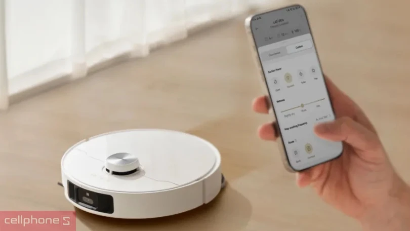  Kiểm soát mực nước lau nhà, lập bản đồ với App DreameHome