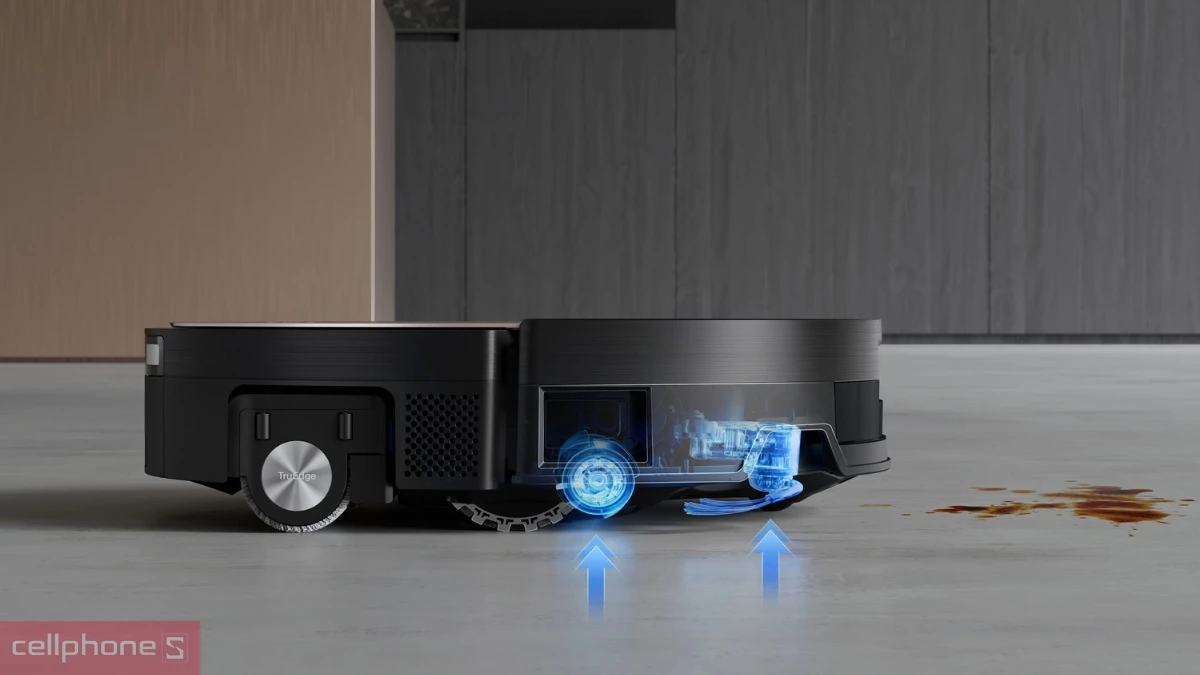 Robot hút bụi Ecovacs X11 Omni Cyclone dùng động cơ BLAST