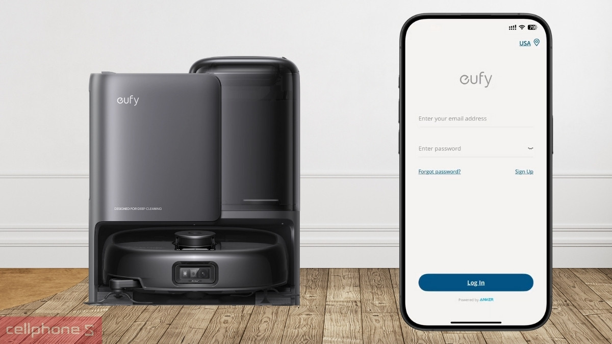 Hướng dẫn kết nối robot hút bụi Eufy Omni E25 với ứng dụng