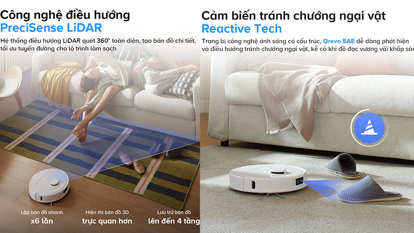 Tránh vật cản với Reactive Tech
