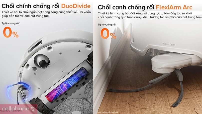 Robot hút bụi Roborock Q Revo Edge 5V1 - Lực hút mạnh và làm sạch ấn tượng