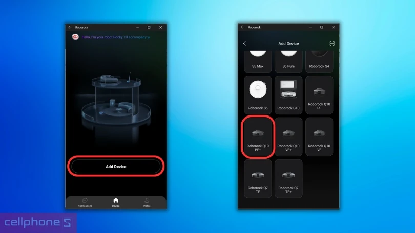 Hướng dẫn kết nối Robot hút bụi Roborock Q10 PF Plus với ứng dụng 