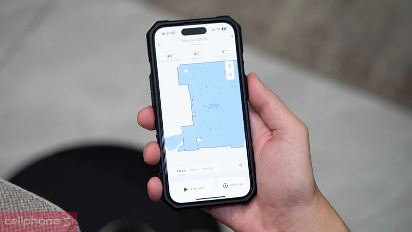 Cá nhân hóa việc dọn dẹp thông qua app Roborock
