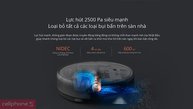 Robot hút bụi Xiaomi Vacuum Mop SKV4093GL