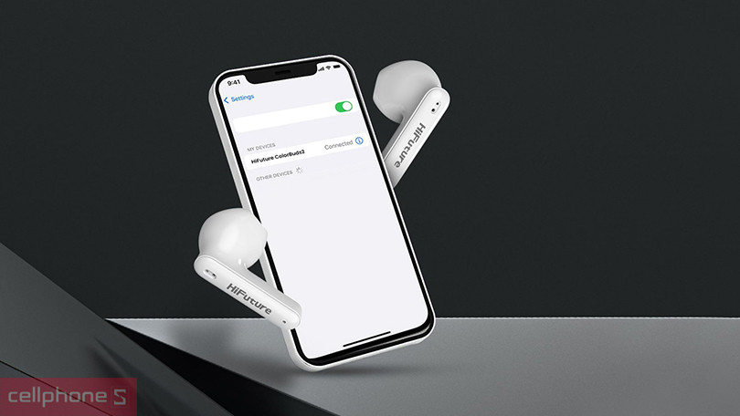 Kết nối tai nghe Hifuture Colorbuds 2