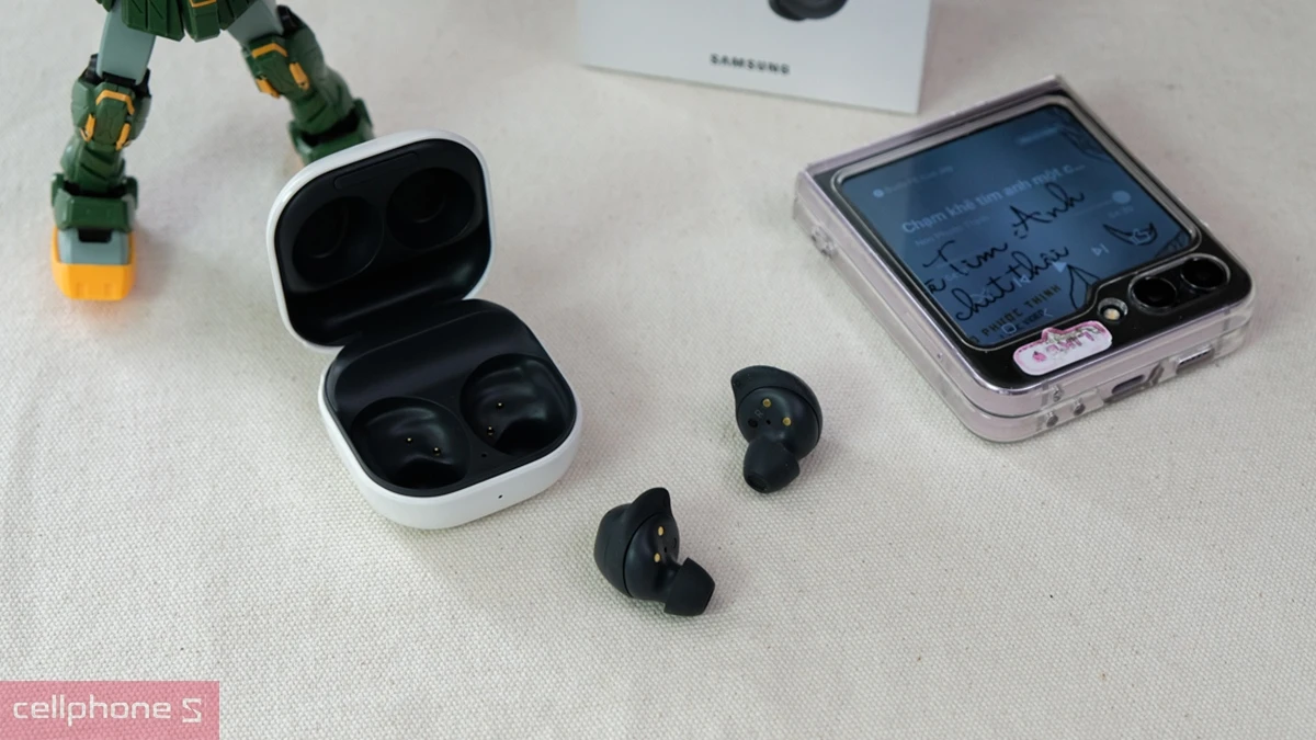 Thiết kế tai nghe Bluetooth Samsung Galaxy Buds 3 FE