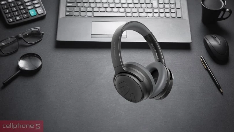 Thiết kế tai nghe không dây chụp tai Soundpeats Space 3 Pro