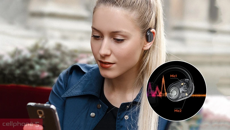 Đàm thoại  tai nghe SoundPeats Workfree