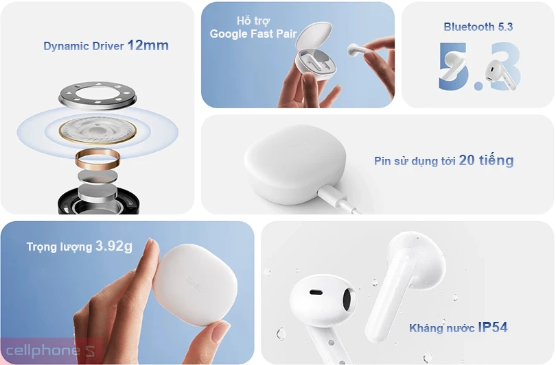 Ecouteurs sans fil XIAOMI Redmi Buds 4 Lite Blancs - Electro Dépôt