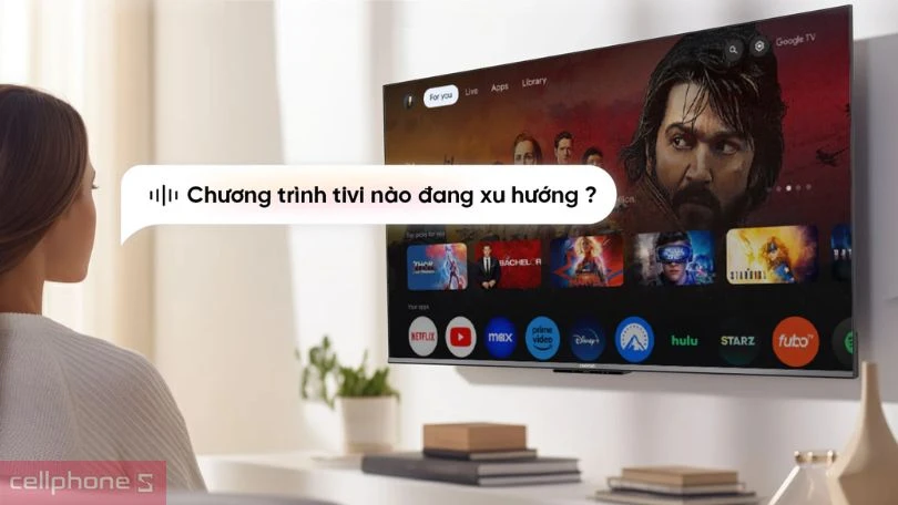 Điều khiển Google Tivi Coocaa 4K 65 inch 65Y73