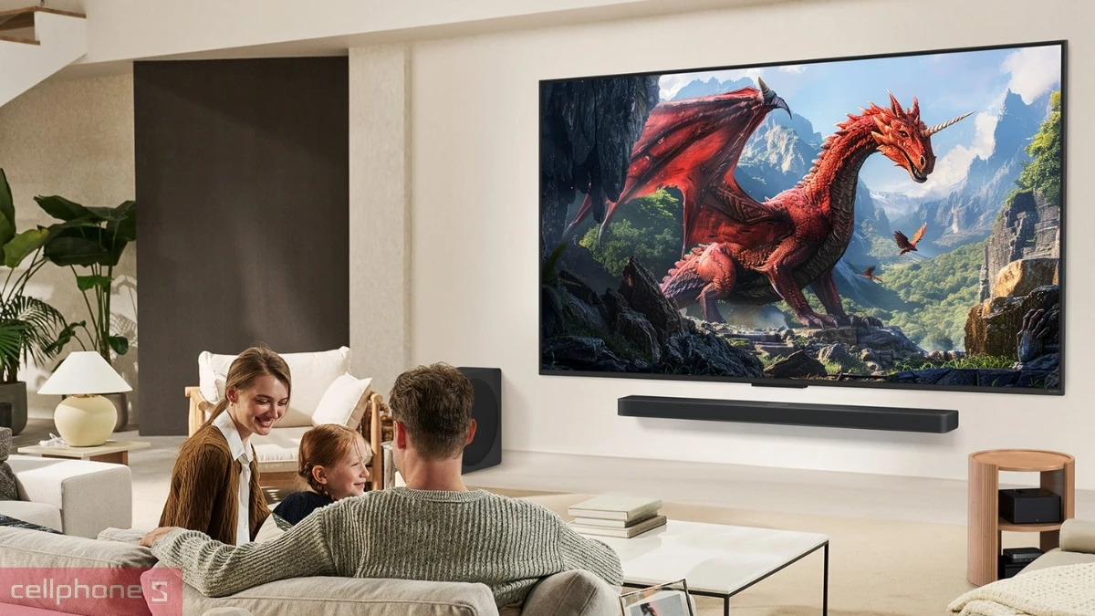 Màn hình của Smart Tivi LG QNED 55QNED9M 4K 55 inch 2025