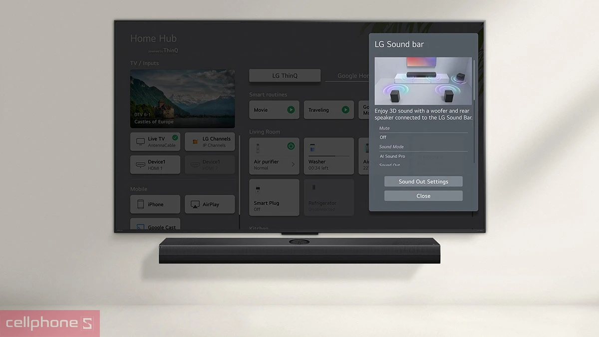 Điều khiển smart Tivi LG UHD 65UA7350 4K 65 inch 2025