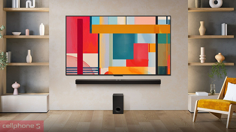 Thiết kế Smart tivi LG QNED 75QNED80ASA 4K 75 inch 2025
