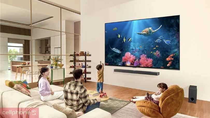 Thiết kế của Smart Tivi LG QNED 75QNED9M 4K 75 inch 2025
