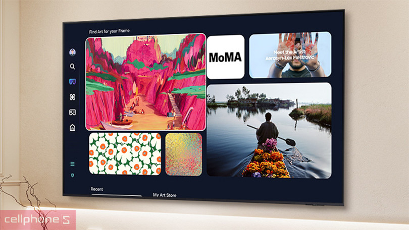Thiết kế, kích thước smart tivi Samsung NEO QLED 100QN80F 4K 100 inch