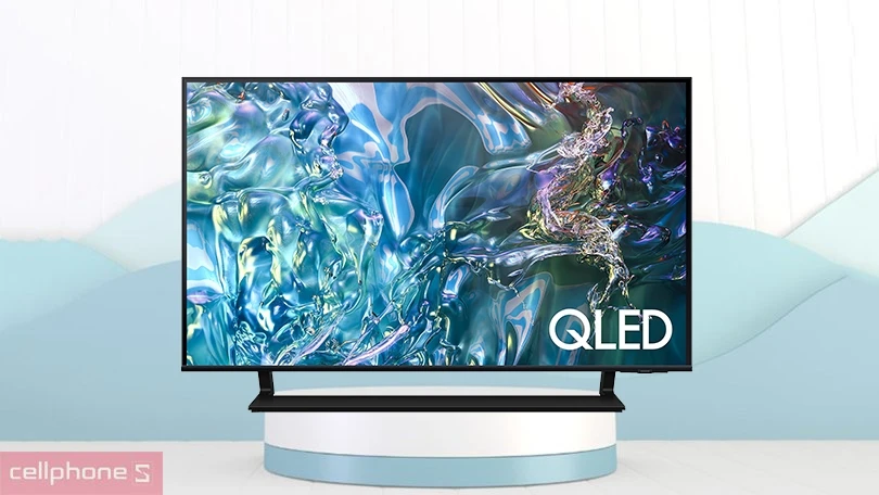 Thiết kế, kích thước màn hình của smart tivi Samsung QLED 43Q60D 4K 43 inch 2024