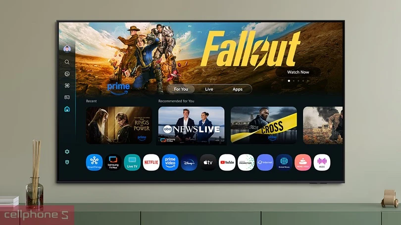 Trợ lý ảo, điều khiển qua app trên Smart Tivi Samsung QLED 43Q7FA 4K 43 inch