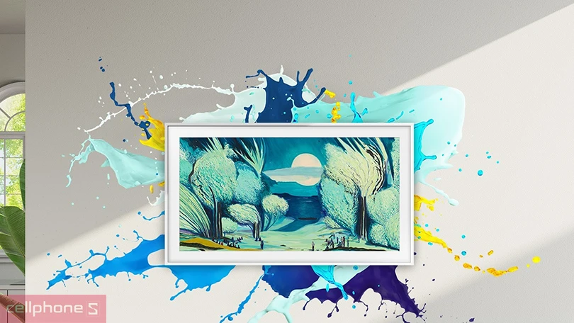 Tấm nền hiển thị của Smart Tivi khung tranh Samsung 65LS03F 4K 65 inch