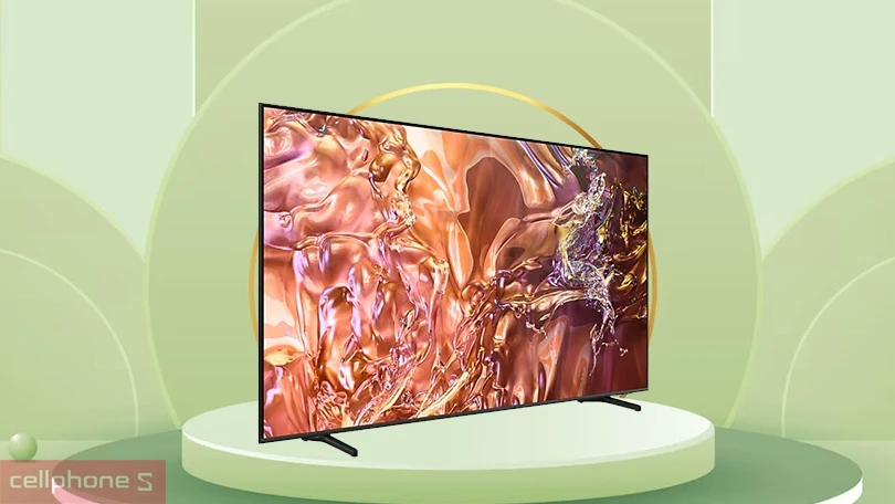 Loại màn hình, tần số quét của smart tivi Samsung QLED 75QE1D 4K 75 inch 2024