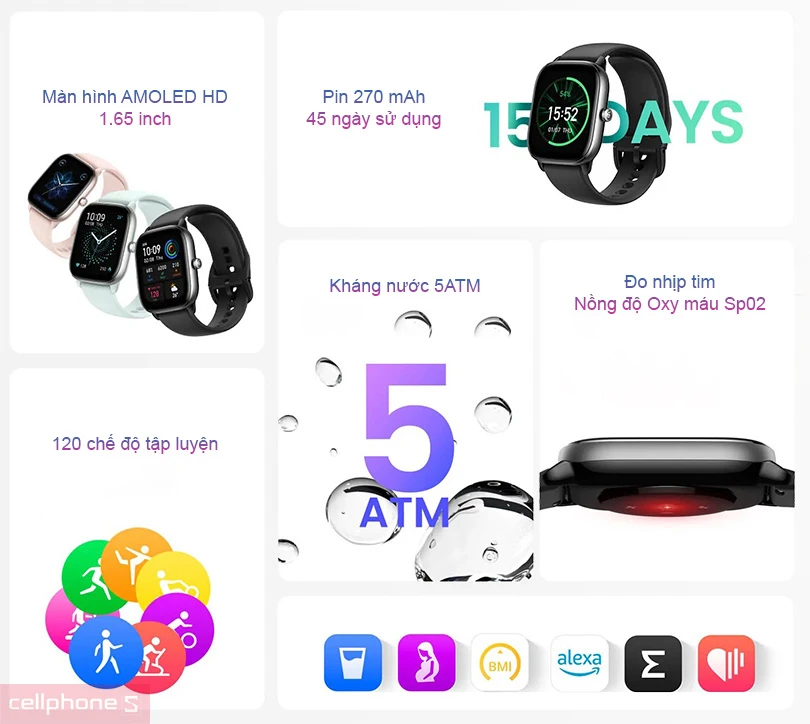 Đồng hồ Amazfit GTS 4 Mini