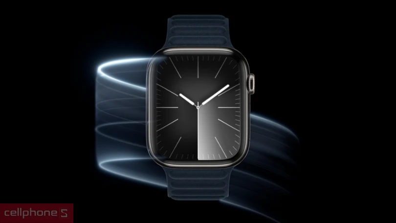Apple Watch Series 9 41mm (4G) viền thép dây cao su - Thiết kế sang trọng