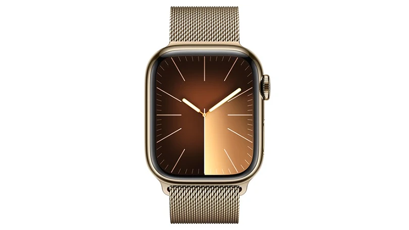 Thiết kế Apple Watch Series 9 41mm (4G) viền thép dây thép