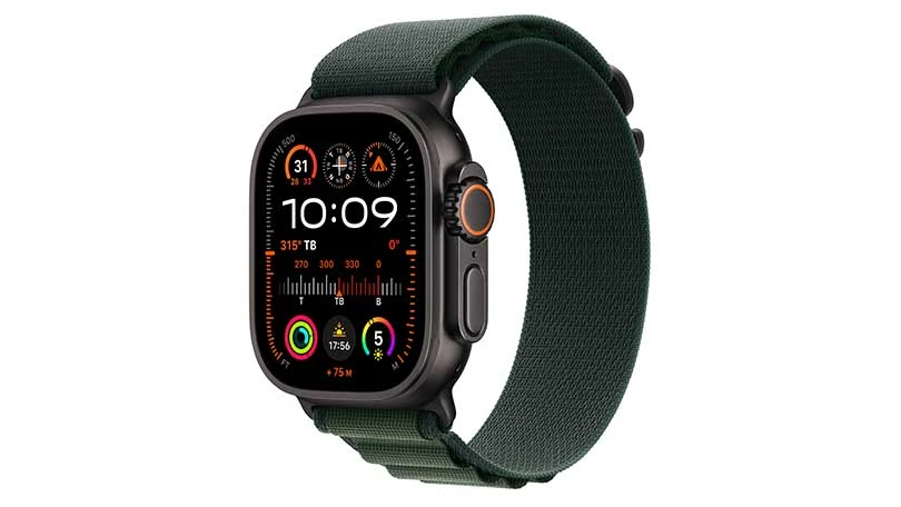 Thiết kế Apple Watch Ultra 2 2024 49mm 4G viền Titan đen dây Alpine size L