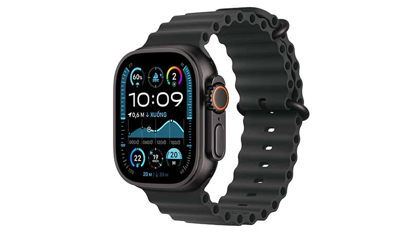 Apple Watch Ultra 2 2024 49mm viền Titan đen dây cao su