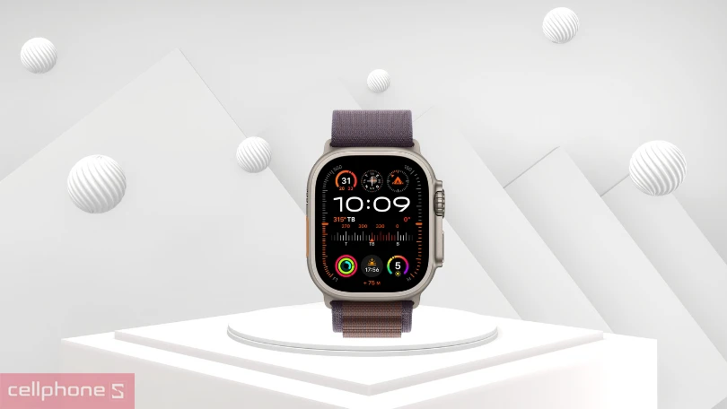 Apple Watch Ultra 2 2023 49mm 4G viền Titan dây vải Alpine cỡ lớn - Tạo hình tinh tế, xử lý, tính toán thông số nhạy bén