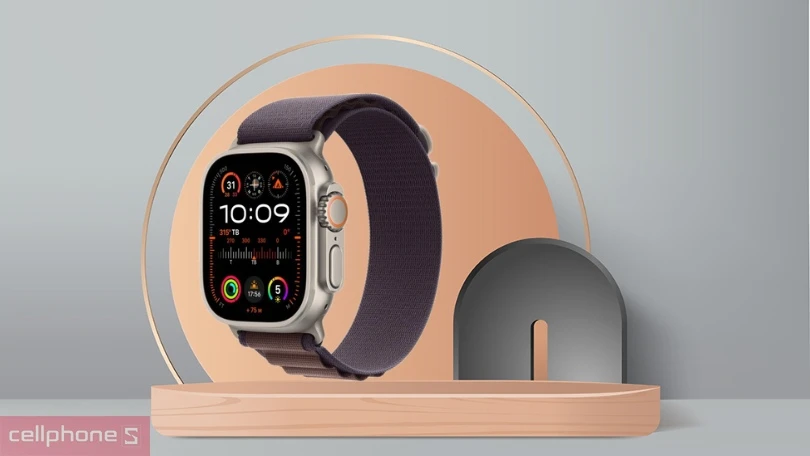 Apple Watch Ultra 2 2023 49mm (4G) - Viền Titan - Dây vải Alpine cỡ trung – Chuyên nghiệp và cá tính