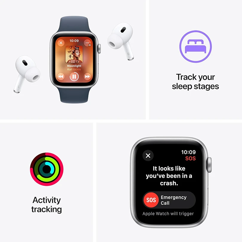 Apple Watch SE 2 2023 44mm GPS viền nhôm dây vải - Trợ lý sức khỏe trên tay