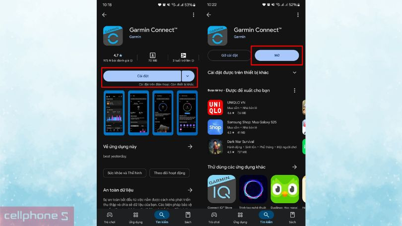 Hướng dẫn sử dụng dây đo nhịp tim Garmin HRM-200 S-M qua ứng dụng Garmin Connect