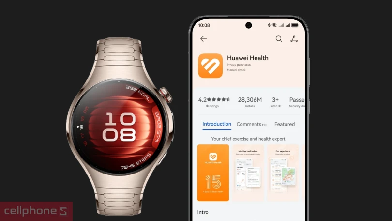 Hướng dẫn kết nối đồng hồ thông minh Huawei Watch 5 42mm