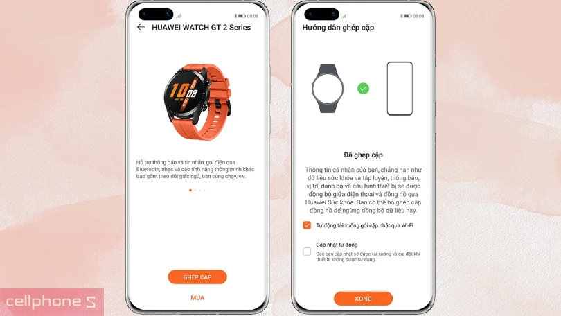 Hướng dẫn kết nối đồng hồ thông minh Huawei Watch GT5 Pro dây Titanium với app