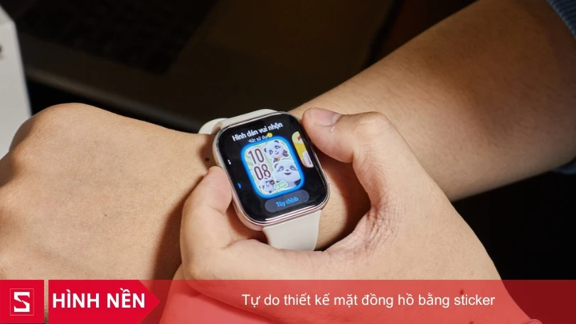 Tạo mặt đồng hồ bằng sticker, đa dạng phong cách 