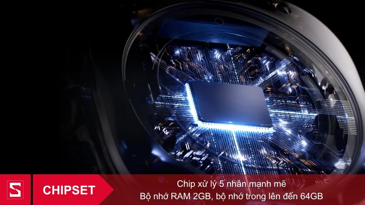 Chip xử lý 5 nhân mạnh mẽ, hỗ trợ kết nối mượt mà