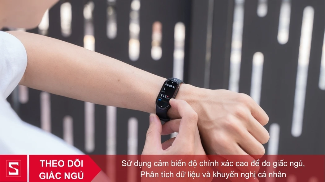 Mi Band 10 sử dụng cảm biến cải thiện tính năng theo dõi giấc ngủ chính xác
