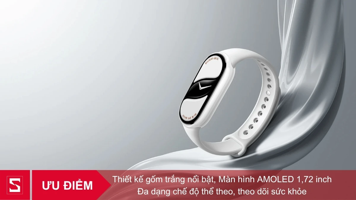 Vì sao nên mua vòng đeo tay thông minh Xiaomi Mi Band 10 gốm trắng