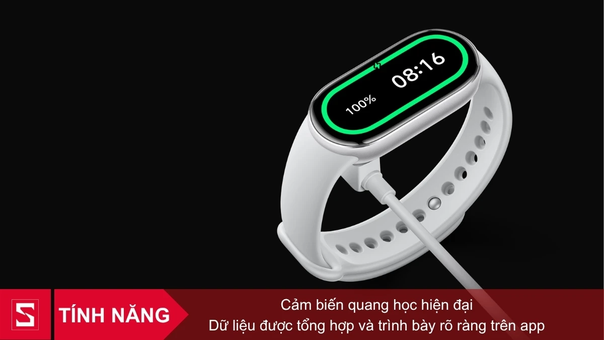 Các tính năng theo dõi sức khỏe của vòng đeo tay thông minh Xiaomi Mi Band 10 gốm trắng