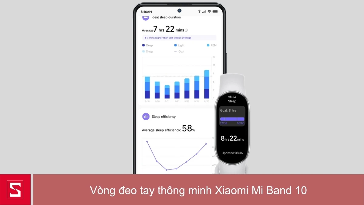 Tải ứng dụng Mi Fitness để kết nối vòng đeo tay thông minh Xiaomi Mi Band 10 với điện thoại