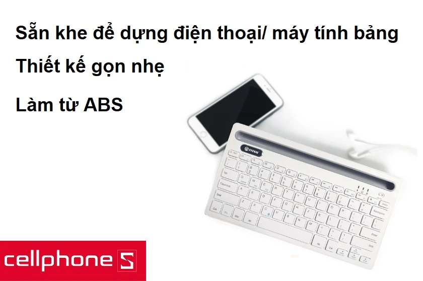 Thiết kế gọn nhẹ, làm từ ABS